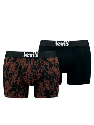 Boxers de algodón con estampado Levi's negro