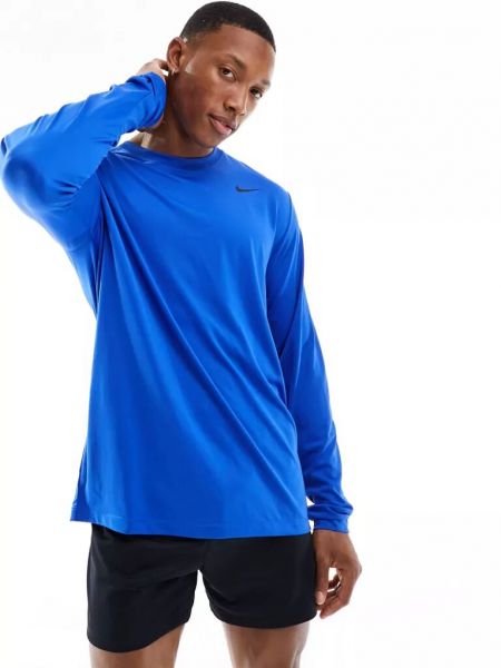 Поло с длинным рукавом Nike синее