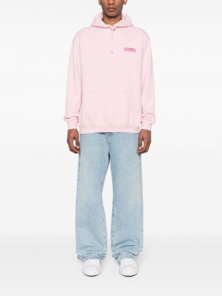 Kapučdžemperis ar izšuvumiem Vetements rozā