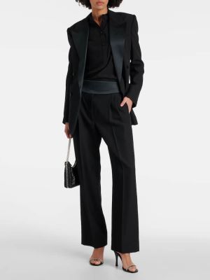 Vlněný oblek Stella Mccartney černý