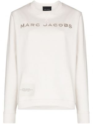 Памучен суитчър бродиран Marc Jacobs бяло