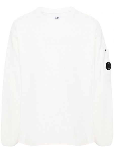 Βαμβακερός πουλόβερ C.p. Company λευκό