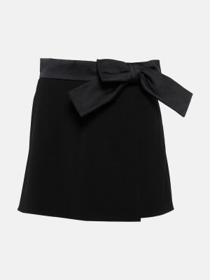 Mini suknja s mašnom Redvalentino crna