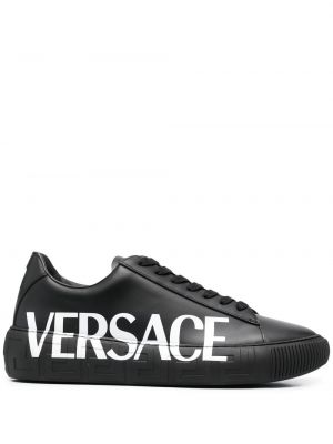 Baskets à imprimé Versace noir