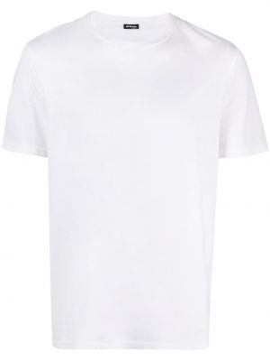 Camiseta de cuello redondo Kiton blanco