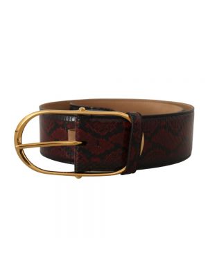 Cinturón de estampado de serpiente Dolce & Gabbana