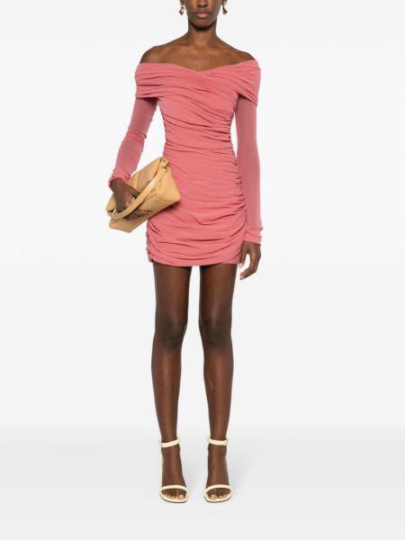 Mini kleita ar drapējumu Philosophy Di Lorenzo Serafini rozā
