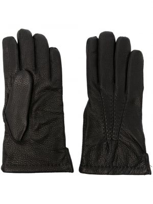 Mănuși din piele Orciani negru