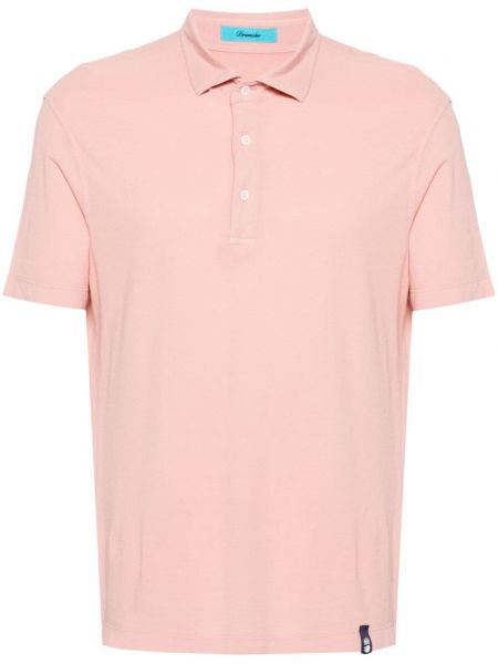 Kokvilnas polo krekls Drumohr rozā