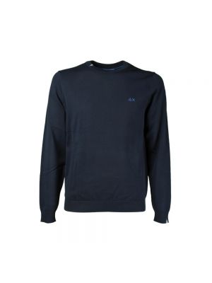 Sweter bawełniany Sun68 niebieski