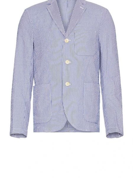 Çizgili blazer Scotch & Soda mavi