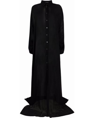 Vestido camisero Ann Demeulemeester negro