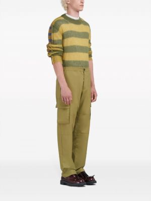 Pantalon droit en laine Marni vert