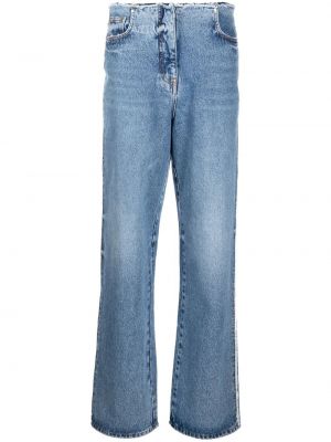 Distressed jeans ausgestellt Msgm blau