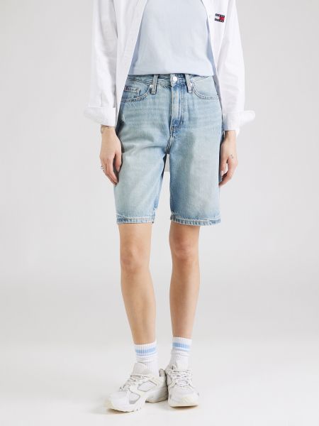 Slim fit priliehavé džínsové šortky Tommy Hilfiger modrá