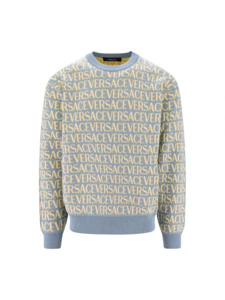 Sweatshirt aus baumwoll Versace blau