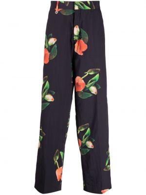 Pantaloni a fiori Paul Smith nero