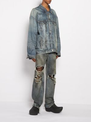 Kurtka jeansowa bawełniana oversize Balenciaga