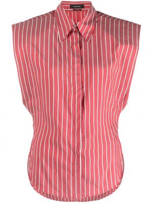 Camisa sin mangas a rayas Isabel Marant rojo