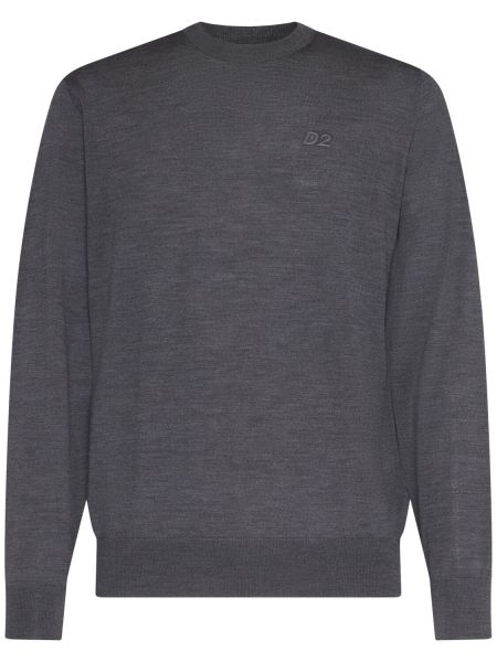 Suéter de lana Dsquared2 gris