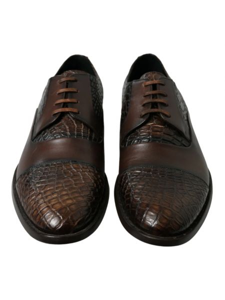 Zapatos oxford de cuero Dolce & Gabbana marrón