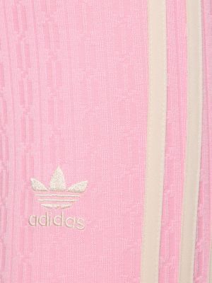 Leggings in maglia Adidas Originals rosa