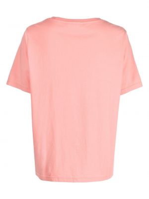 Koszulka bawełniana The Upside różowa