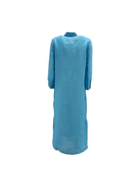 Vestido de lino 120% Lino azul