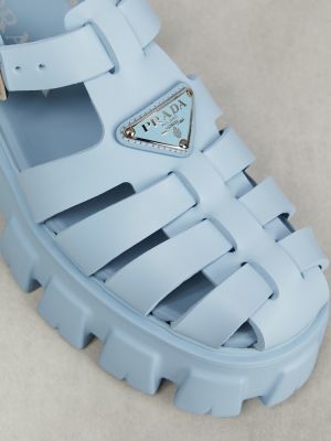 Sandales ar platformu Prada zils