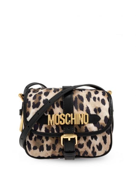 Hayvan baskı baskılı çapraz çanta Moschino