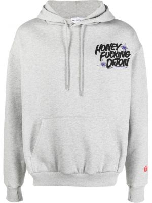 Hoodie Honey Fucking Dijon grå