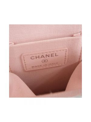 Bolso cruzado de cuero Chanel Vintage blanco