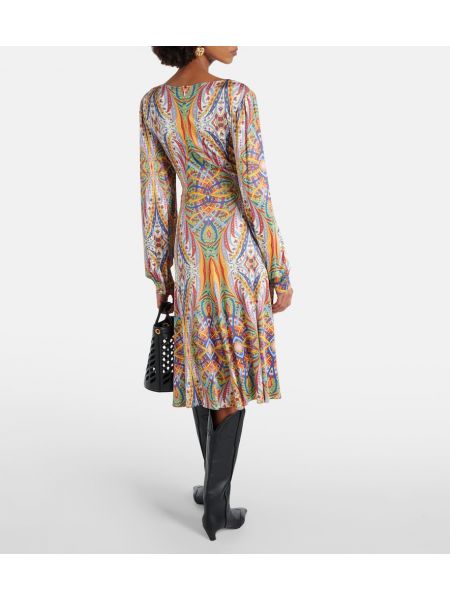 Μίντι φόρεμα με σχέδιο από ζέρσεϋ Etro