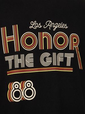 Bombažna majica Honor The Gift črna