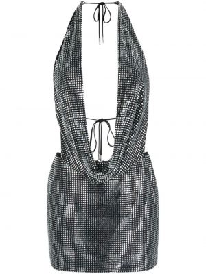 Koktejl obleka s kristali David Koma