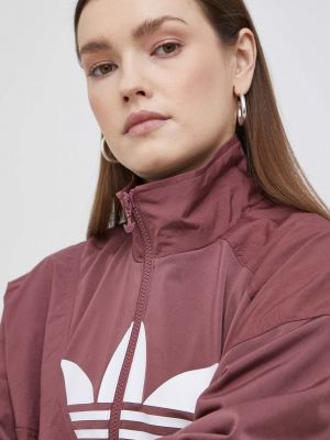 Kurtka przejściowa Adidas Originals fioletowa