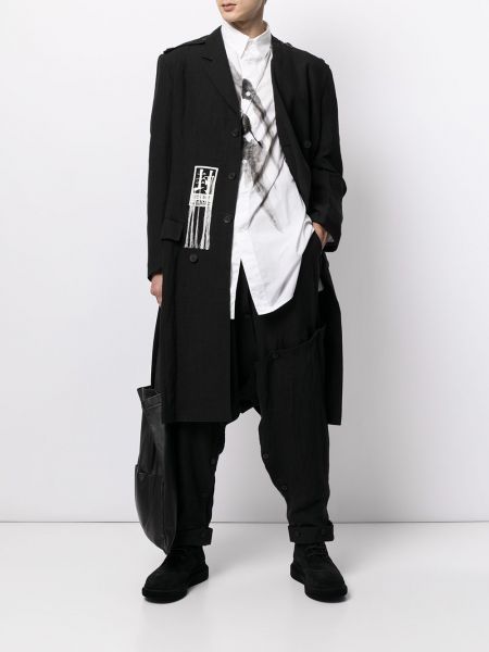 Pantalones con botones Yohji Yamamoto negro