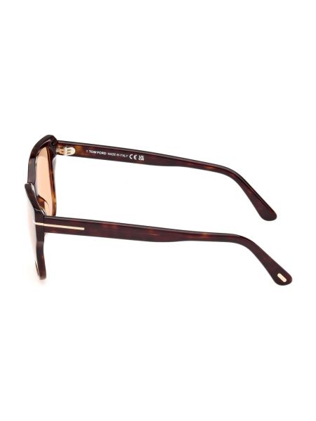 Gafas de sol con efecto degradado elegantes Tom Ford marrón