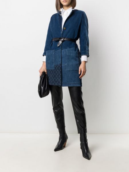 Džínová bunda Louis Vuitton modrá