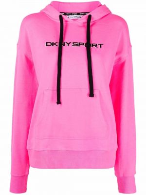 Пуловер с принтом Dkny, розовый