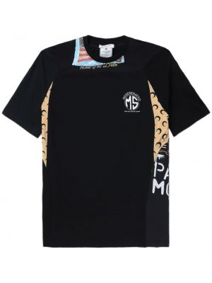 Kokvilnas t-krekls Marine Serre melns