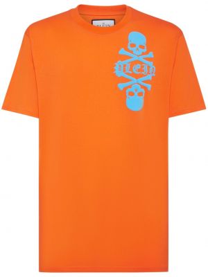 T-shirt con stampa Philipp Plein arancione