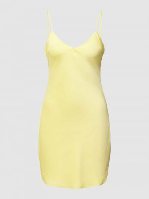 Sukienka mini w serca Review żółta