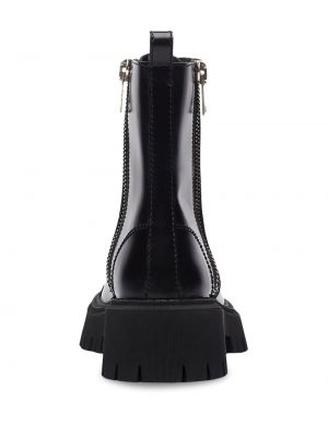 Krajkové šněrovací kotníkové boty Balenciaga černé