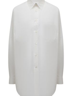 Белая хлопковая рубашка Maison Margiela