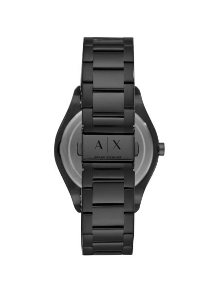 Elegante relojes de acero inoxidable Armani Exchange negro