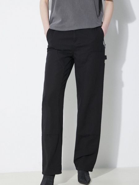 Pantaloni cu talie înaltă Carhartt Wip negru
