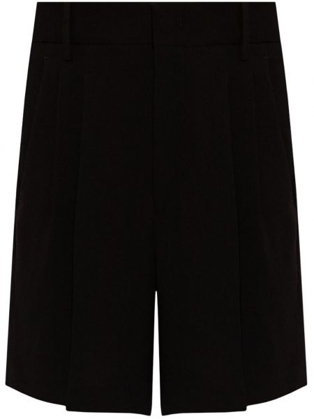 Krepové plisované šortky Isabel Marant čierna