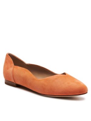 Balerina cipők Caprice narancsszínű