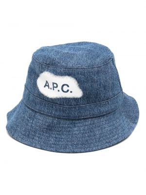 Mütze mit print A.p.c. blau